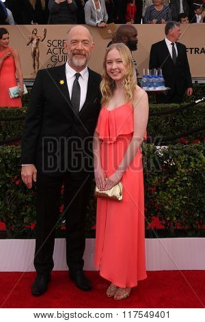 LOS ANGELES - JAN 30:  JK Simmons at the 22nd Screen Actors Guild Awards at the Shrine Auditorium on January 30, 2016 in Los Angeles, CA
