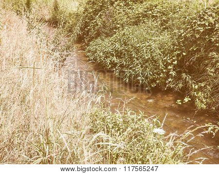 Retro Looking Water Rivulet