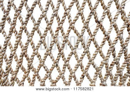 Hammock Interlace From Water Hyacinth On White Background