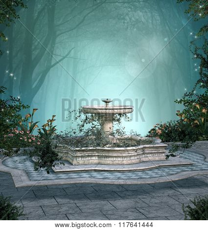 Romantic enchanted forest