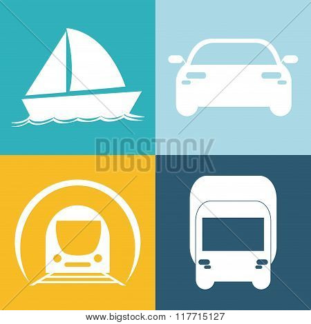 Transportation  icon design