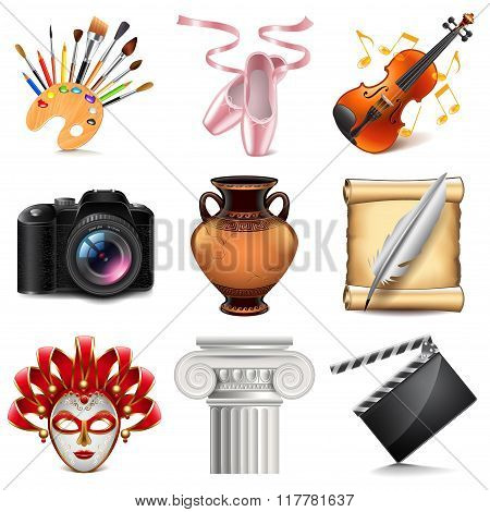Art Icons Vector Set