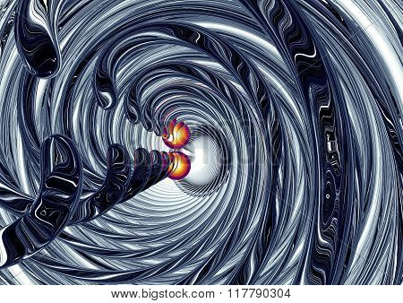 Illustration Of Gravitational Waves