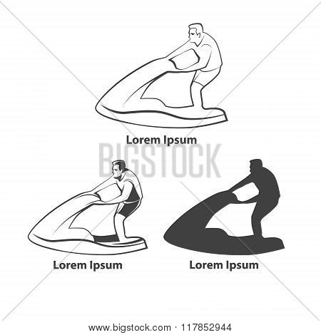 Jetski Logo Relax Sport