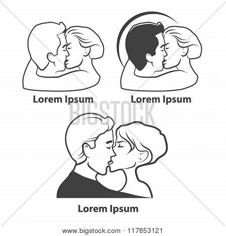 Kiss Logo Form Couple