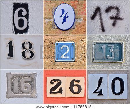 Different House Numbers.