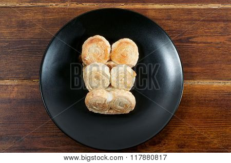 Puff Pastry From Top Close-up
