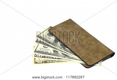 Dollars In Wallet Isolated