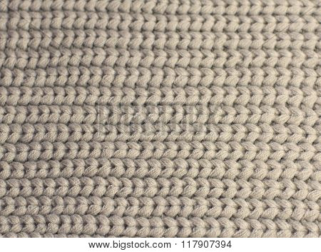 Beige Knitting Wool Background
