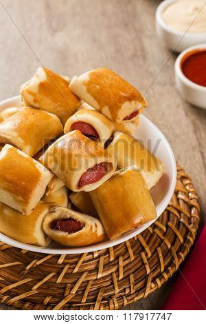 Sausage Baked Snacks. Brazilian Snacks.