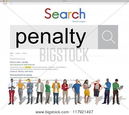 Penalty Fine Justice Punishment Rules Law Legal Concept