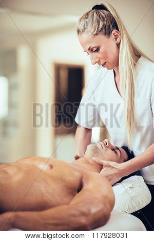 Sports Massage - Massaging Neck