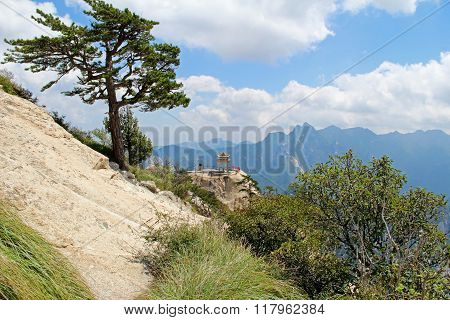 The Chess Pavilion In The Mountains Huashan Mountain, China