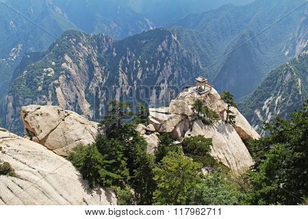 The Chess Pavilion In The Mountains Huashan Mountain, China