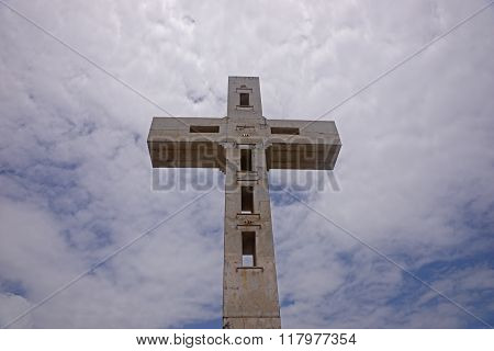Cross on the eastern tip of Guadeloupe
