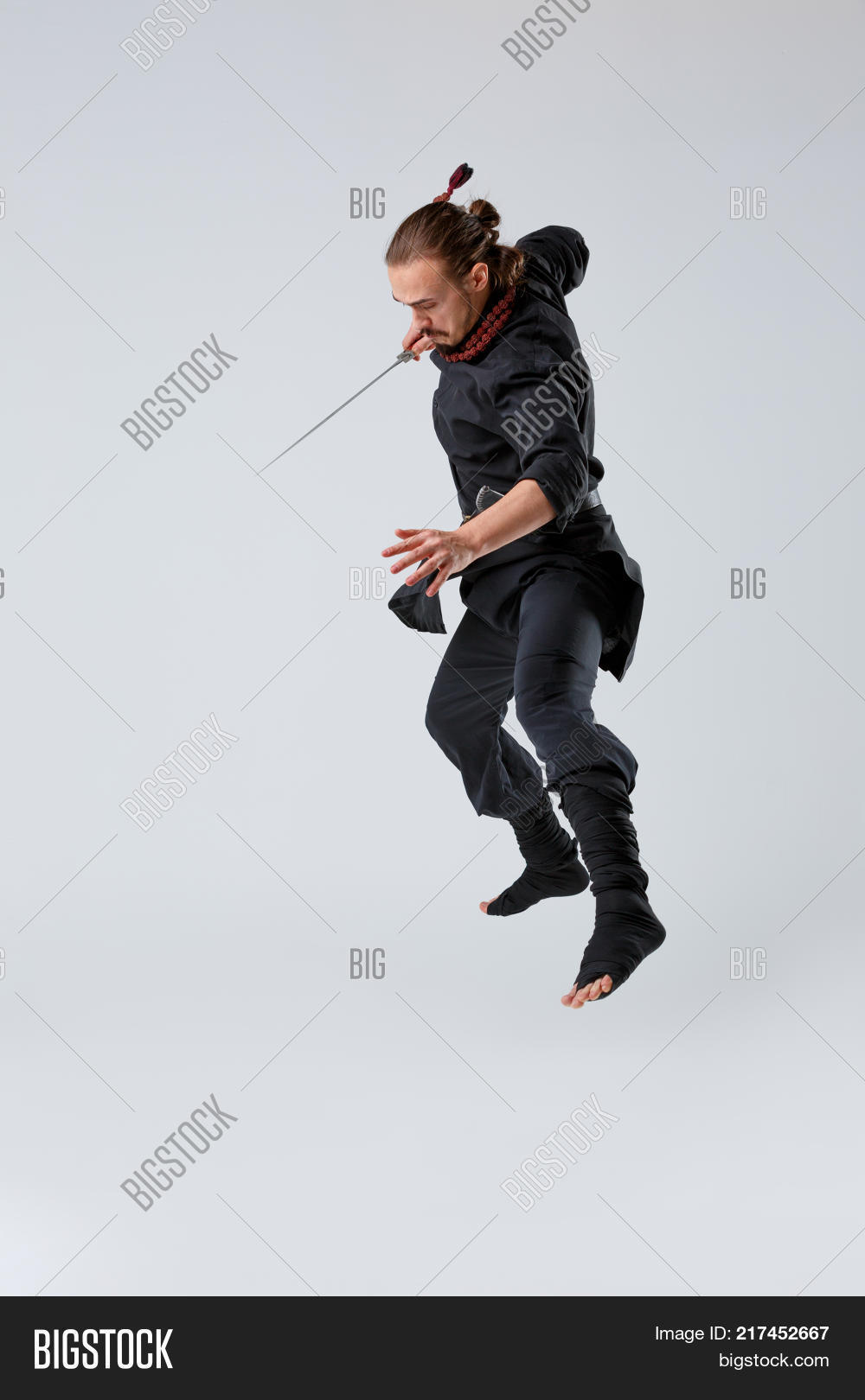 Ninja Man Long Hair Image & Photo (Free Trial) | Bigstock