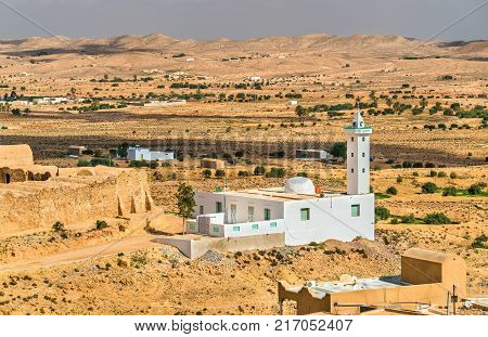 Mosque in Ksour Jlidet - Tataouine Governorate, South Tunisia