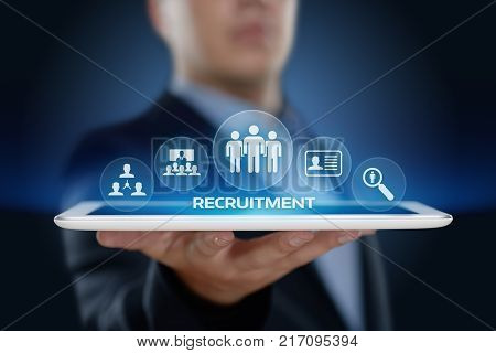 Recruitment Career Employee Interview Business HR Human Resources concept.