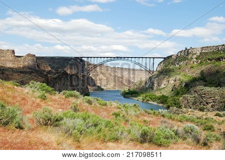 Perrine Bridge Over Snake River