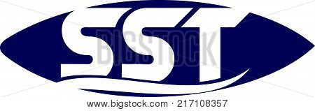 Modern Solution Letter S S T Logo Design Template Vector