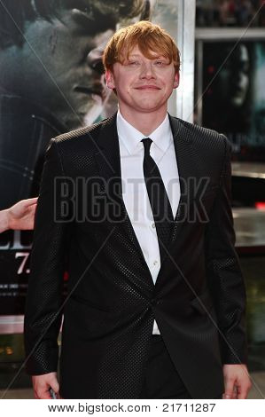 Helsinki - heinäkuu 11: Näyttelijä Rupert Grint osallistuu New Yorkin ensi-Harry Potter ja De