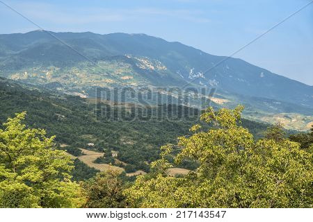 Mountain Landscape From Caramanico Terme (abruzzi, Italy)