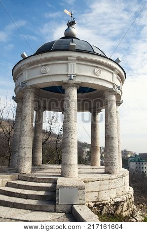 The Aeolian Harp overlooking the blue sky in Pyatigorsk, Northern Caucasus, Russia