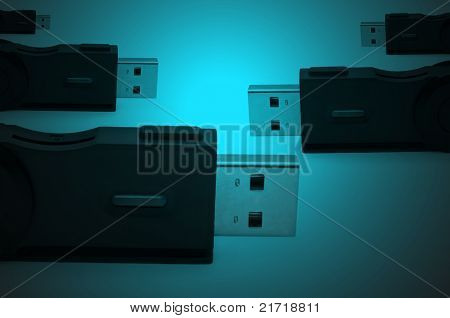พื้นหลังอะแดปเตอร์ Usb Sd