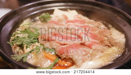 Japanese cuisine sukiyaki, shabu shabu 