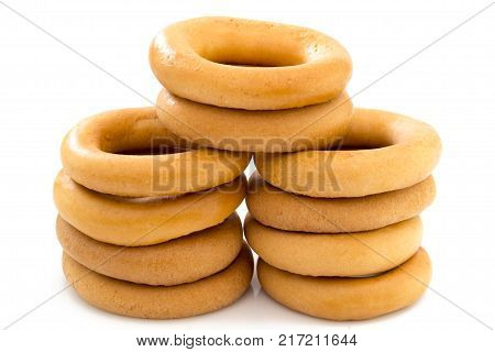 Bublik From Russia Or Ukraine Isolated On White Background
