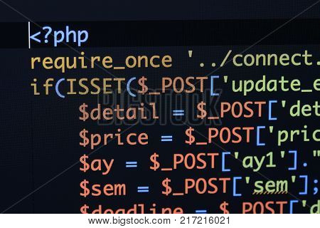 Real Php Code Image & Photo (Free Trial) | Bigstock