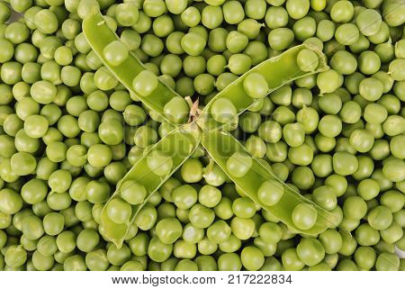 Peas green color food agriculture fresh texture photo stock