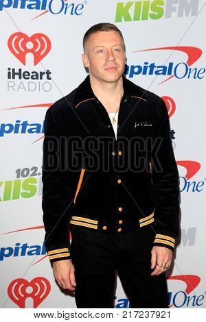 LOS ANGELES - DEC 2:  Macklemore at the Jingle Ball 2017 at the Forum on December 2, 2017 in Inglewood, CA