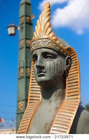 Sfinga na egyptský most v Petrohradě