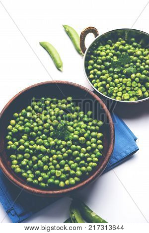 Spicy fried Green Peas pod or chatpata matar falli