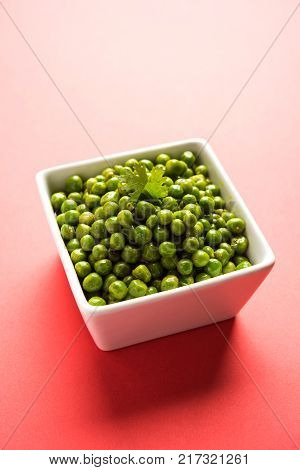 Spicy fried Green Peas pod or chatpata matar falli