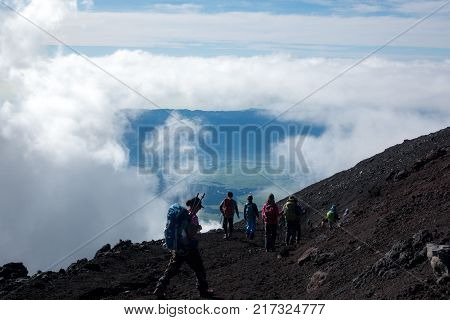 Mount Fuji climbing, 