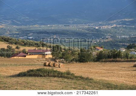 Summer Landscape In Abruzzi Near Pietranico