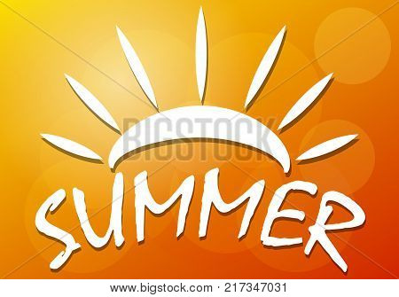 Background of the summer, vector art illustration.