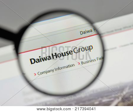 Milan, Italy - August 10, 2017: Daiwa House Industry Logo On The Website Homepage.