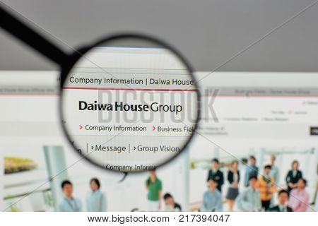 Milan, Italy - August 10, 2017: Daiwa House Industry Logo On The Website Homepage.