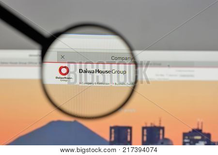 Milan, Italy - August 10, 2017: Daiwa House Industry Logo On The Website Homepage.