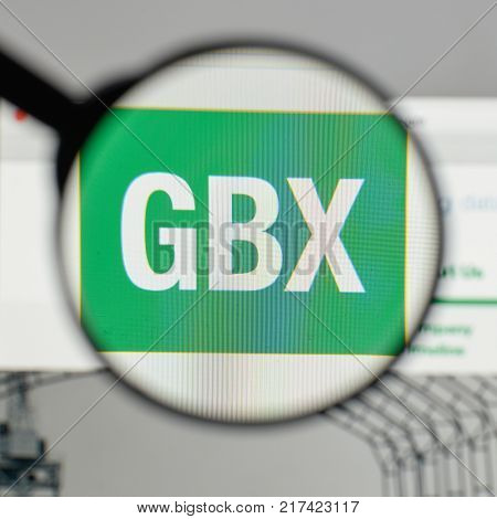 Milan, Italy - August 10, 2017: Greenbrier Cos. Gbx Logo On The Website Homepage.