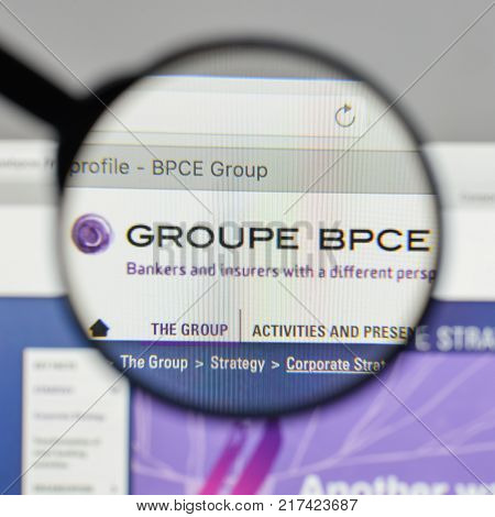 Milan, Italy - August 10, 2017: Groupe Bpce Logo On The Website Homepage.
