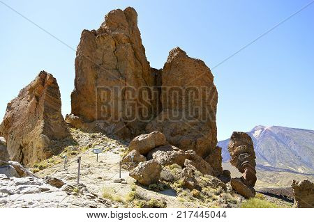 Mount Teide National Park Roques de Garcia in Tenerife