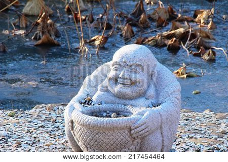 Naksansa temple with nature in South Korea