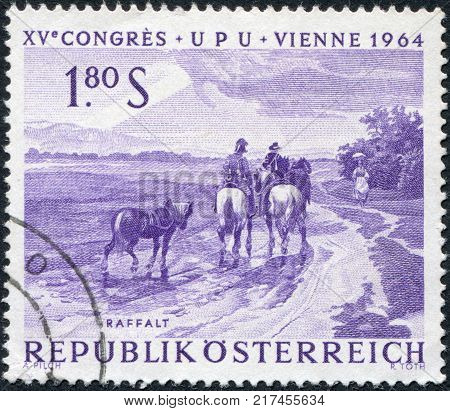 AUSTRIA - CIRCA 1964: A stamp printed in Austria shows a picture of 