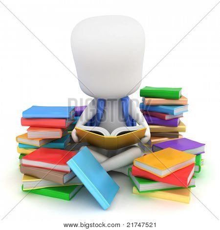 3D Illustration of a Preschool Kid Presenting a Star