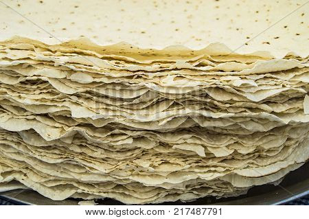 fine dough bread, yufka bread, dry baked dough, turkish yufka bread,world bread types