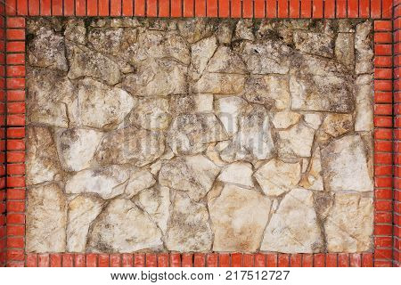 The Wall Of Cinder Blocks Is Painted White. Background Texture
